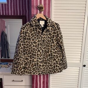 H&M leopard print coat